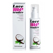 Съедобное согревающее массажное масло Love Me Tender Cocos с ароматом кокоса - 100 мл. - Love to Love - купить с доставкой в Тюмени
