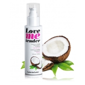 Съедобное согревающее массажное масло Love Me Tender Cocos с ароматом кокоса - 100 мл. - Love to Love - купить с доставкой в Тюмени