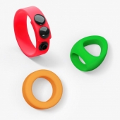 Набор из 3 разноцветных эрекционных колец Kit Neon Ring - Love to Love - в Тюмени купить с доставкой