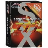 Презервативы Sagami Xtreme ENERGY с ароматом энергетика - 3 шт. - Sagami - купить с доставкой в Тюмени