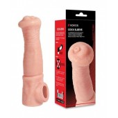 Телесная фантазийная насадка на член Cock Sleeve Size L - KOKOS - в Тюмени купить с доставкой