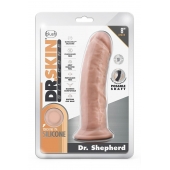 Телесный фаллоимитатор на присоске Dr. Shepherd - 20,3 см. - Blush Novelties