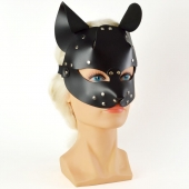 Черная кржаная маска Pussy - Sitabella - купить с доставкой в Тюмени