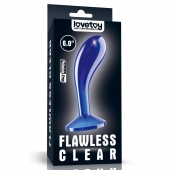 Синяя анальная втулка Flawless Clear Prostate Plug 6.0 - 15 см. - Lovetoy - в Тюмени купить с доставкой
