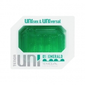 Зеленый мастурбатор-стимулятор Tenga Uni Emerald - Tenga - в Тюмени купить с доставкой