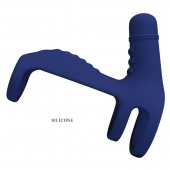 Синяя вибронасадка на пенис Vibrating Penis Sling - Baile - в Тюмени купить с доставкой