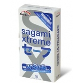 Презервативы Sagami Xtreme Ultrasafe с двойным количеством смазки - 10 шт. - Sagami - купить с доставкой в Тюмени