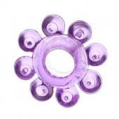 Мягкая фиолетовая гелевая насадка - Toyfa Basic - в Тюмени купить с доставкой