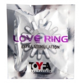 Прозрачное гелевое эрекционное кольцо с шипиками - Toyfa Basic - в Тюмени купить с доставкой