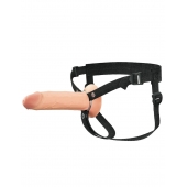 Полый страпон на ремнях 8’’ Hollow Silicone Strap-on - Pipedream - купить с доставкой в Тюмени