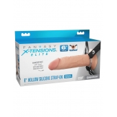 Полый страпон на ремнях 6’’ Hollow Silicone Strap-on - Pipedream - купить с доставкой в Тюмени