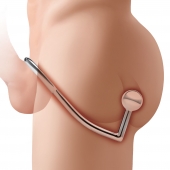 Кольцо на пенис с анальным стимулятором Stainless Steel Anal Hook   Cock Ring - BlueLine - в Тюмени купить с доставкой Кольцо на пенис с анальным стимулятором Stainless Steel Anal Hook   Cock Ring - BlueLine - в Тюмени купить с доставкой