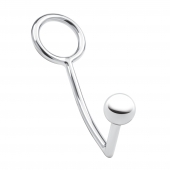 Кольцо на пенис с анальным стимулятором Stainless Steel Anal Hook   Cock Ring - BlueLine - в Тюмени купить с доставкой Кольцо на пенис с анальным стимулятором Stainless Steel Anal Hook   Cock Ring - BlueLine - в Тюмени купить с доставкой