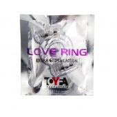 Прозрачное виброкольцо с двумя вибропульками - Toyfa Basic - в Тюмени купить с доставкой