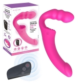Розовый безремневой страпон Straples Strap-On Dildo - Erokay - купить с доставкой в Тюмени