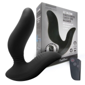 Черный вибромассажер простаты 3,5’’ Remote Control Curve P-spot Massager - 12 см. - Erokay - в Тюмени купить с доставкой