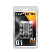 Прозрачная насадка с шипами STAY HARD COCK SLEEVE 01 CLEAR - Blush Novelties - в Тюмени купить с доставкой