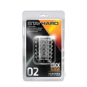 Прозрачная насадка на пенис с шишечками STAY HARD COCK SLEEVE 02 CLEAR - Blush Novelties - в Тюмени купить с доставкой