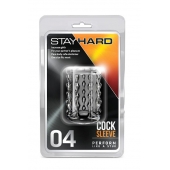 Прозрачная насадка с бороздками STAY HARD COCK SLEEVE 04 CLEAR - Blush Novelties - в Тюмени купить с доставкой