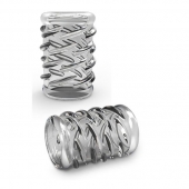 Прозрачная насадка с объёмными чёрточками STAY HARD COCK SLEEVE 06 CLEAR - Blush Novelties - в Тюмени купить с доставкой