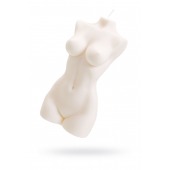 Белая интерьерная свеча в форме женского торса - 850 гр. - Pecado - купить с доставкой в Тюмени