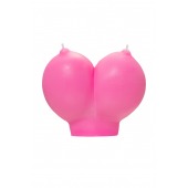 Розовая свеча «Сиськи» - 150 гр. - Pecado - купить с доставкой в Тюмени