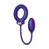 Фиолетовое эрекционное виброкольцо с анальным шариком Eclipse - ONE DC B.V. - в Тюмени купить с доставкой Фиолетовое эрекционное виброкольцо с анальным шариком Eclipse - ONE DC B.V. - в Тюмени купить с доставкой