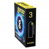 Супертонкие презервативы Ganzo Invisible - 3 шт. - Ganzo - купить с доставкой в Тюмени