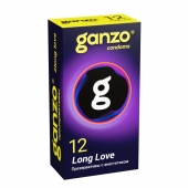 Презервативы с анестетиком для продления удовольствия Ganzo Long Love - 12 шт. - Ganzo - купить с доставкой в Тюмени