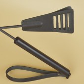 Черный кожаный стек «Сириус» - 60 см. - Sitabella - купить с доставкой в Тюмени