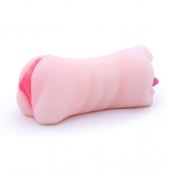 Телесный двусторонний мастурбатор - вагина и ротик - Boys of Toys - в Тюмени купить с доставкой