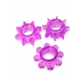 Набор из 3 лиловых эрекционных колец различной формы - Erowoman-Eroman - в Тюмени купить с доставкой Набор из 3 лиловых эрекционных колец различной формы - Erowoman-Eroman - в Тюмени купить с доставкой