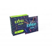 Светящиеся в темноте презервативы Expert Neon - 3 шт. - Expert - купить с доставкой в Тюмени