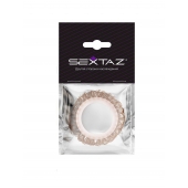 Эрекционное кольцо с бежевыми «ресничками» - Sextaz - в Тюмени купить с доставкой