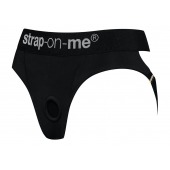 Черные трусики для насадок Heroine Lingerie Harness - size XL - Strap-on-me - купить с доставкой в Тюмени