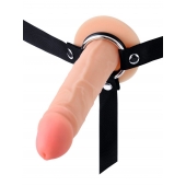 Мужской полый страпон на регулируемых ремнях - 18,5 см. - Sex Expert - купить с доставкой в Тюмени