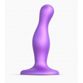 Фиолетовая насадка Strap-On-Me Dildo Plug Curvy size S - Strap-on-me - купить с доставкой в Тюмени