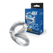 Прозрачное двойное эрекционное кольцо - Sex Expert - в Тюмени купить с доставкой
