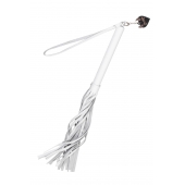 Белая кожаная плеть - 50 см. - Pecado - купить с доставкой в Тюмени