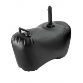 Черное надувное кресло с платформой для фиксации дилдо Body Dock Inflatable Love Seat - Pipedream - купить с доставкой в Тюмени