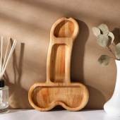 Деревянное блюдо для подачи в форме члена (25 х 16,5 х 1,7 см) - Сима-Ленд - купить с доставкой в Тюмени