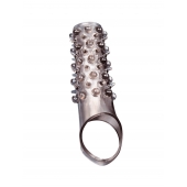 Дымчатая насадка на пенис с шипами и выпуклостями - 12 см. - Sex Expert - в Тюмени купить с доставкой