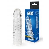 Прозрачная закрытая насадка на пенис - 17 см. - Sex Expert - в Тюмени купить с доставкой