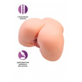 Телесный мастурбатор в форме попки с 2 любовными входами - No Name - в Тюмени купить с доставкой