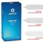 Презервативы OKOTO Mega Mix - 18 шт. - Sitabella - купить с доставкой в Тюмени