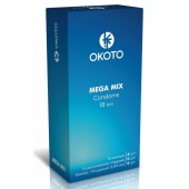 Презервативы OKOTO Mega Mix - 18 шт. - Sitabella - купить с доставкой в Тюмени
