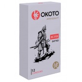 Точечные презервативы OKOTO Dotted - 12 шт. - Sitabella - купить с доставкой в Тюмени