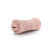 Телесный мастурбатор-ротик Nicole Vibrating Masturbator - Blush Novelties - в Тюмени купить с доставкой