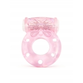 Розовое эрекционное виброкольцо с бабочкой - 1137 - в Тюмени купить с доставкой