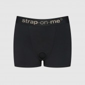 Черные трусики-боксеры для фиксации насадок Strap-on-me Harness Lingerie Allure - size XS - Strap-on-me - купить с доставкой в Тюмени